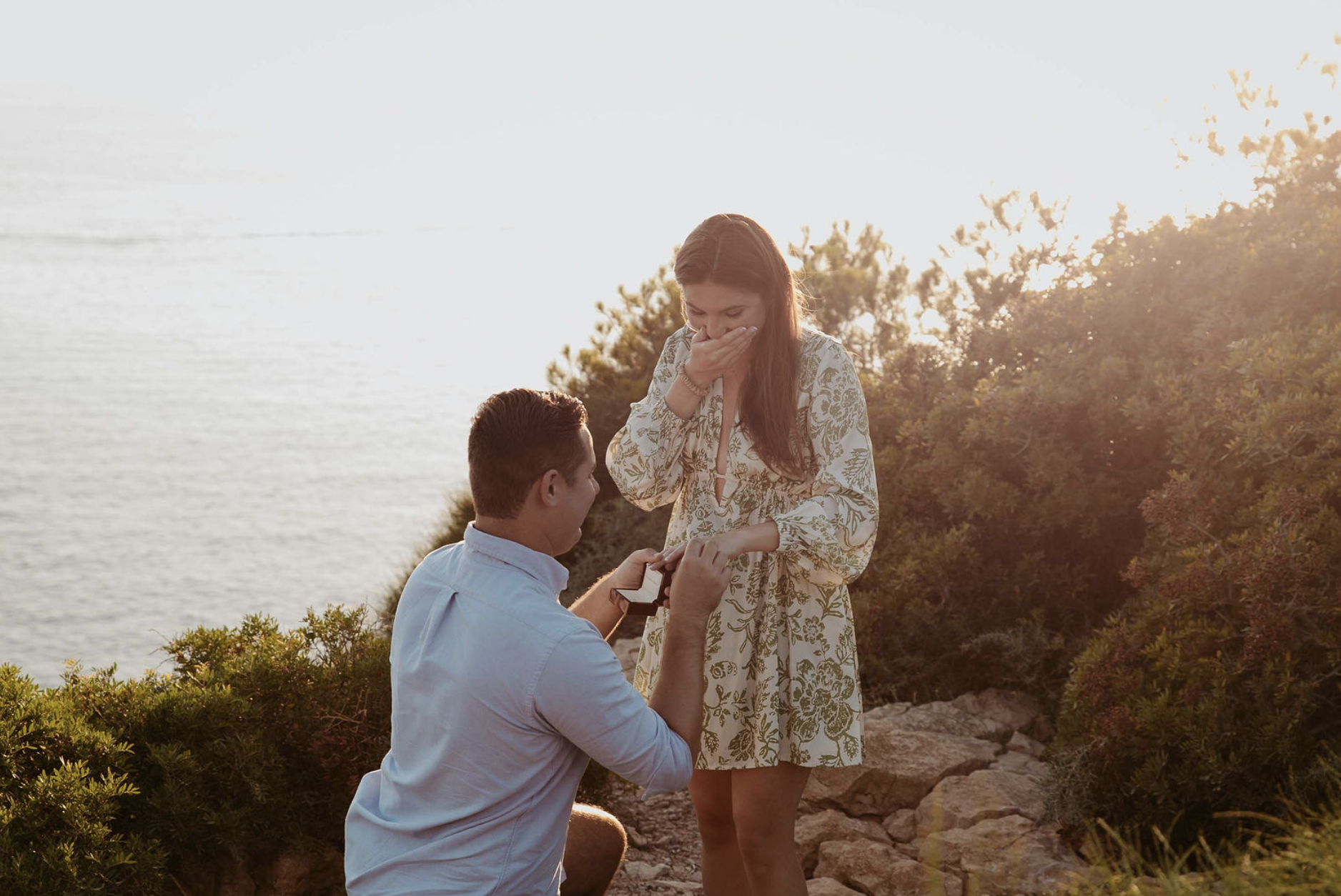mallorca surprise proposal photoshoot